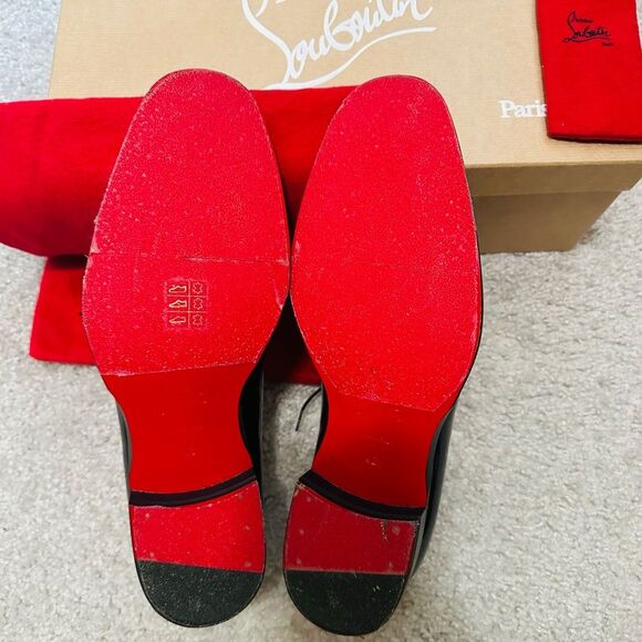 Christian Louboutin Corteo Flat - Patent Leather Oxford Shoe - Picture 4 of 6